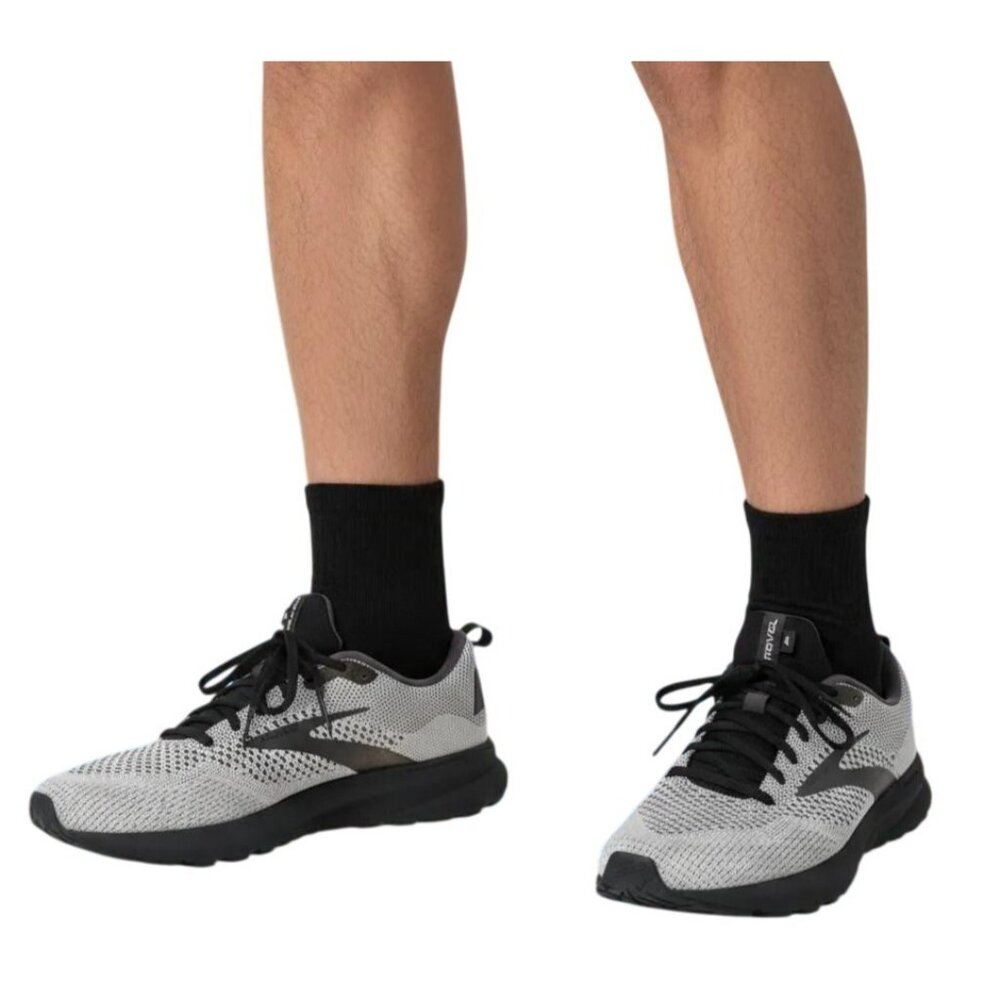 Brooks Revel Gray/Black Running Shoes Men's Athletic Sneakers Size 10.5
